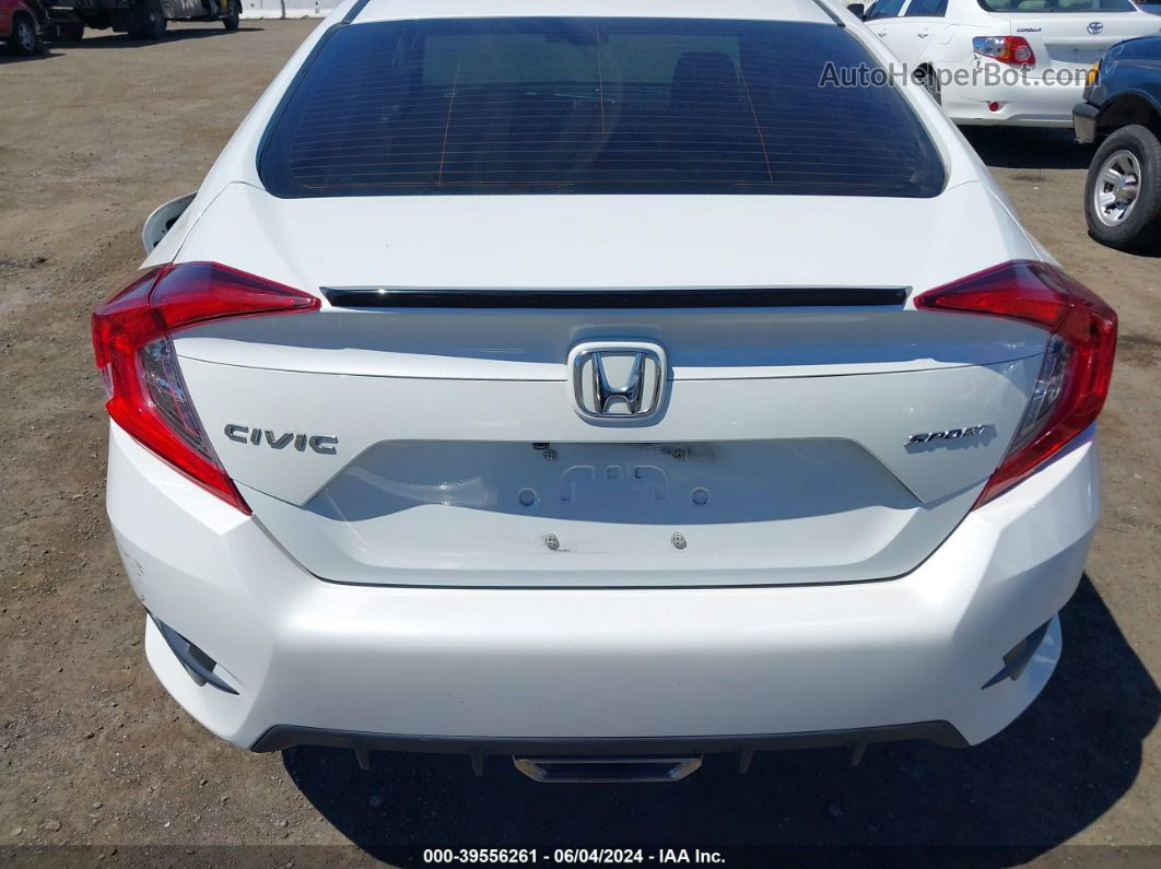 2020 Honda Civic Sport White vin: 19XFC2F8XLE204259