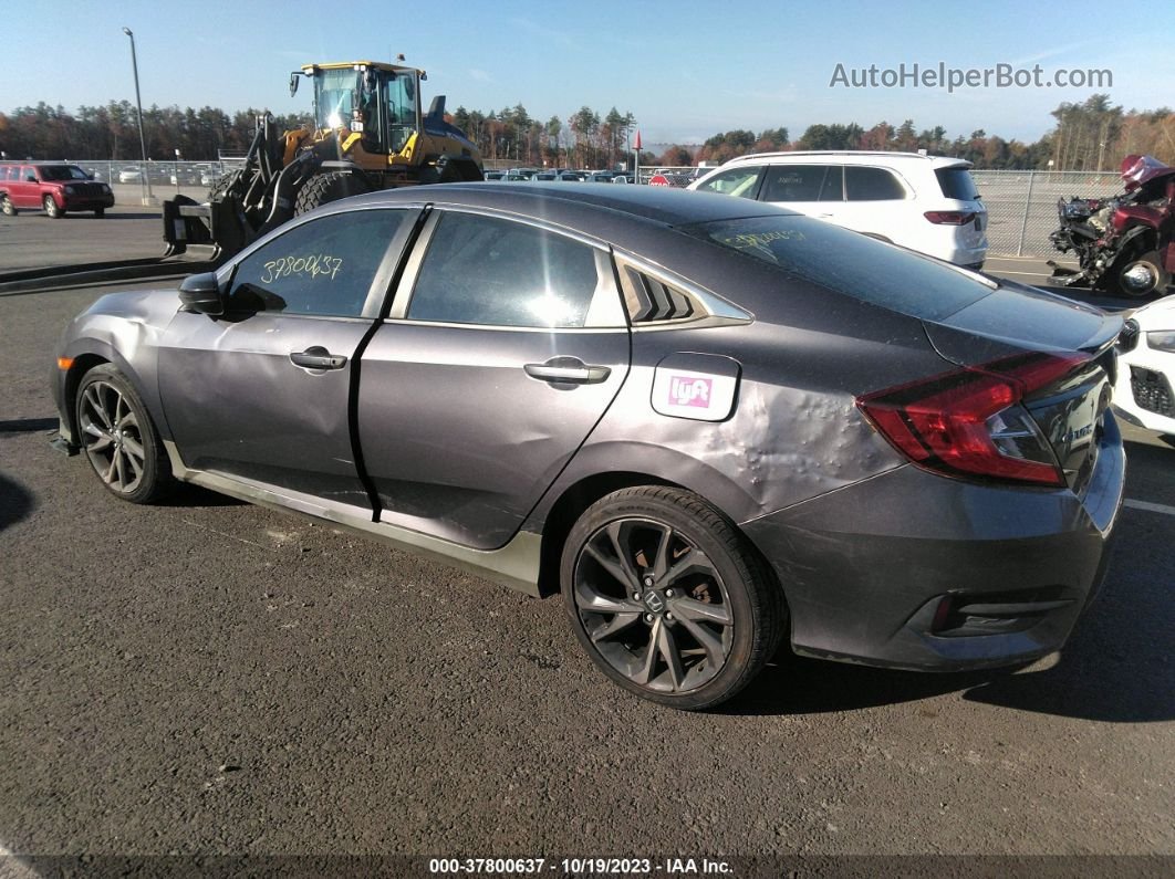 2020 Honda Civic Sedan Sport Gray vin: 19XFC2F8XLE215357