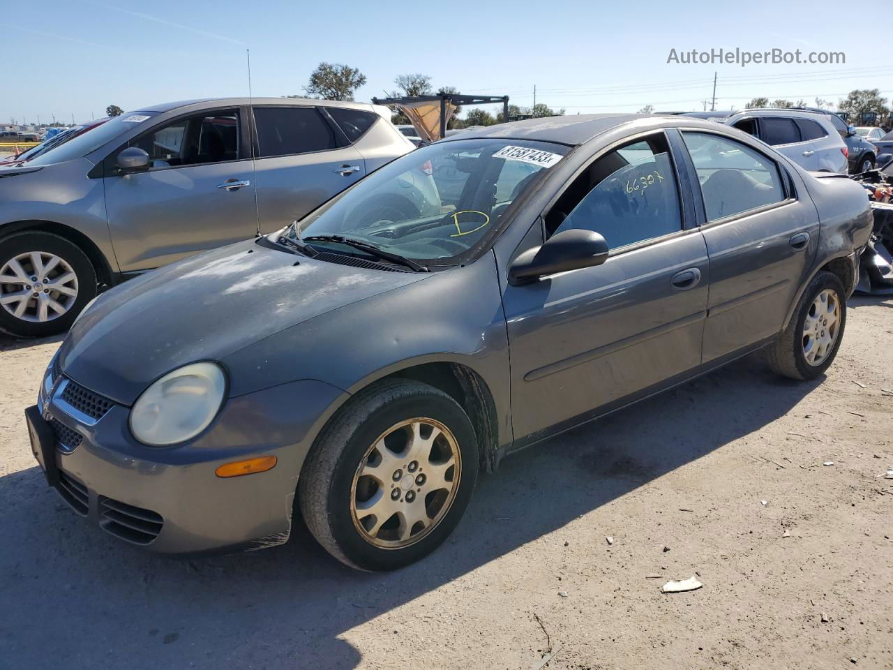 2004 Dodge Neon Sxt Gray vin: 1B3AS56C34D567283