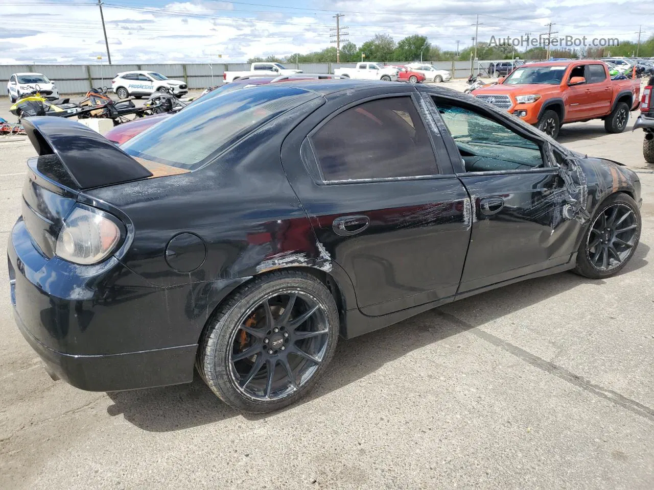 2004 Dodge Neon Srt-4 Black vin: 1B3AS66S44D553535