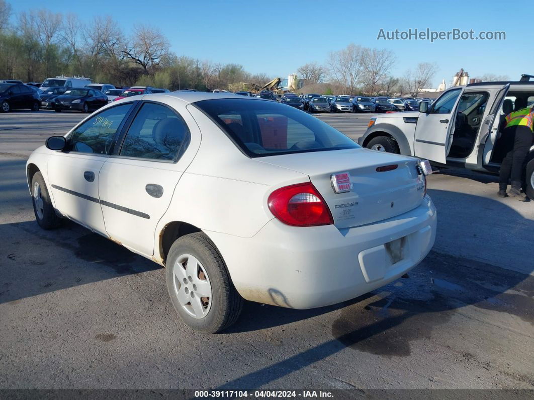 2004 Dodge Neon Se White vin: 1B3ES26C04D623227