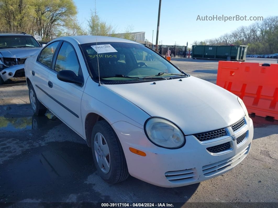 2004 Dodge Neon Se White vin: 1B3ES26C04D623227