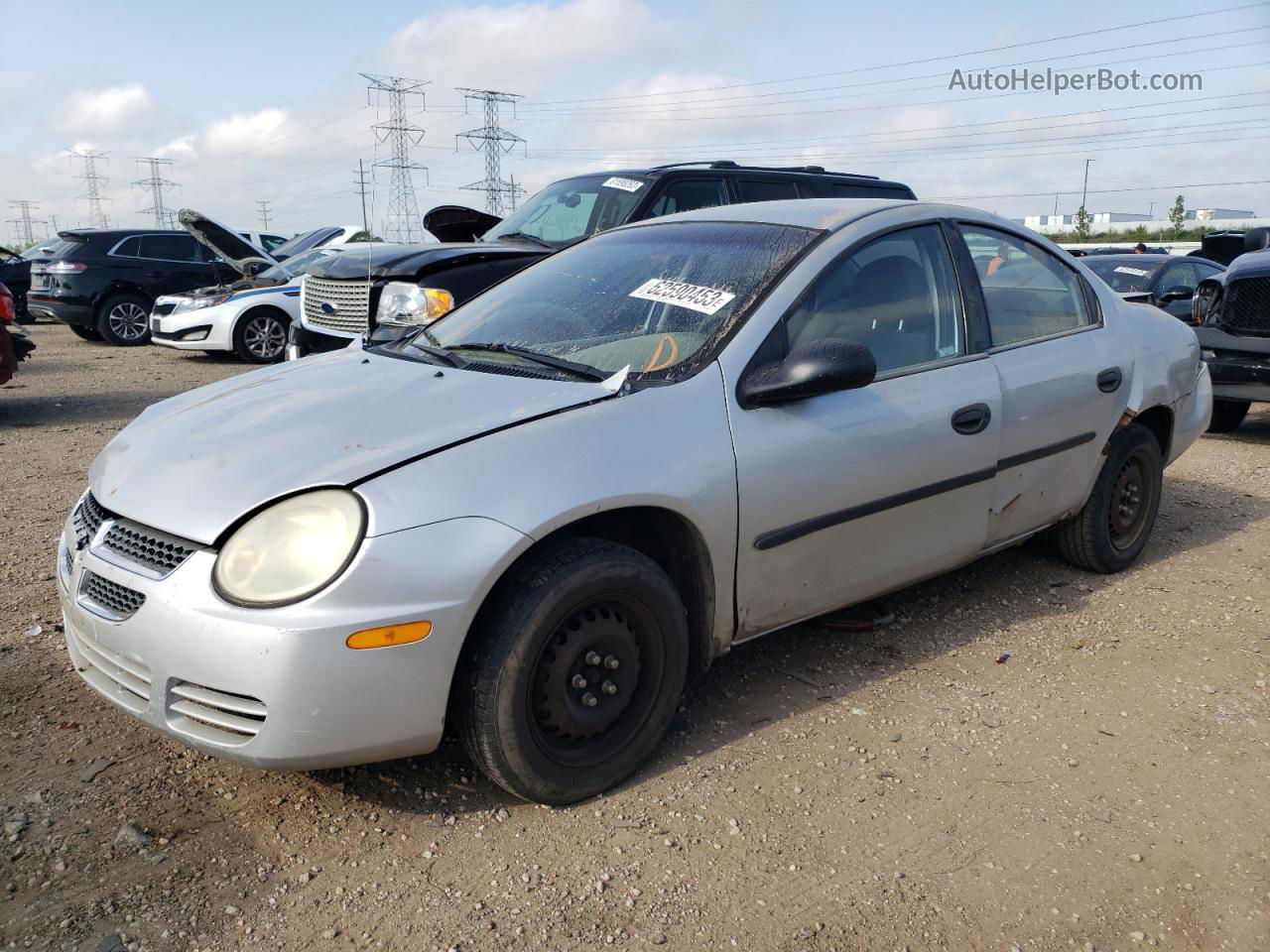 2004 Dodge Neon Base Silver vin: 1B3ES26C14D520253