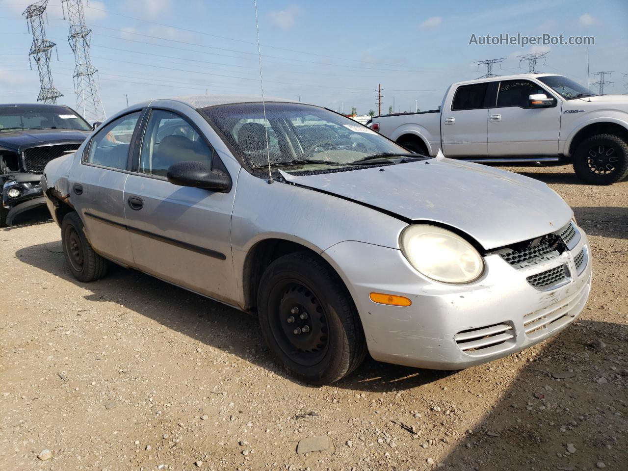 2004 Dodge Neon Base Silver vin: 1B3ES26C14D520253