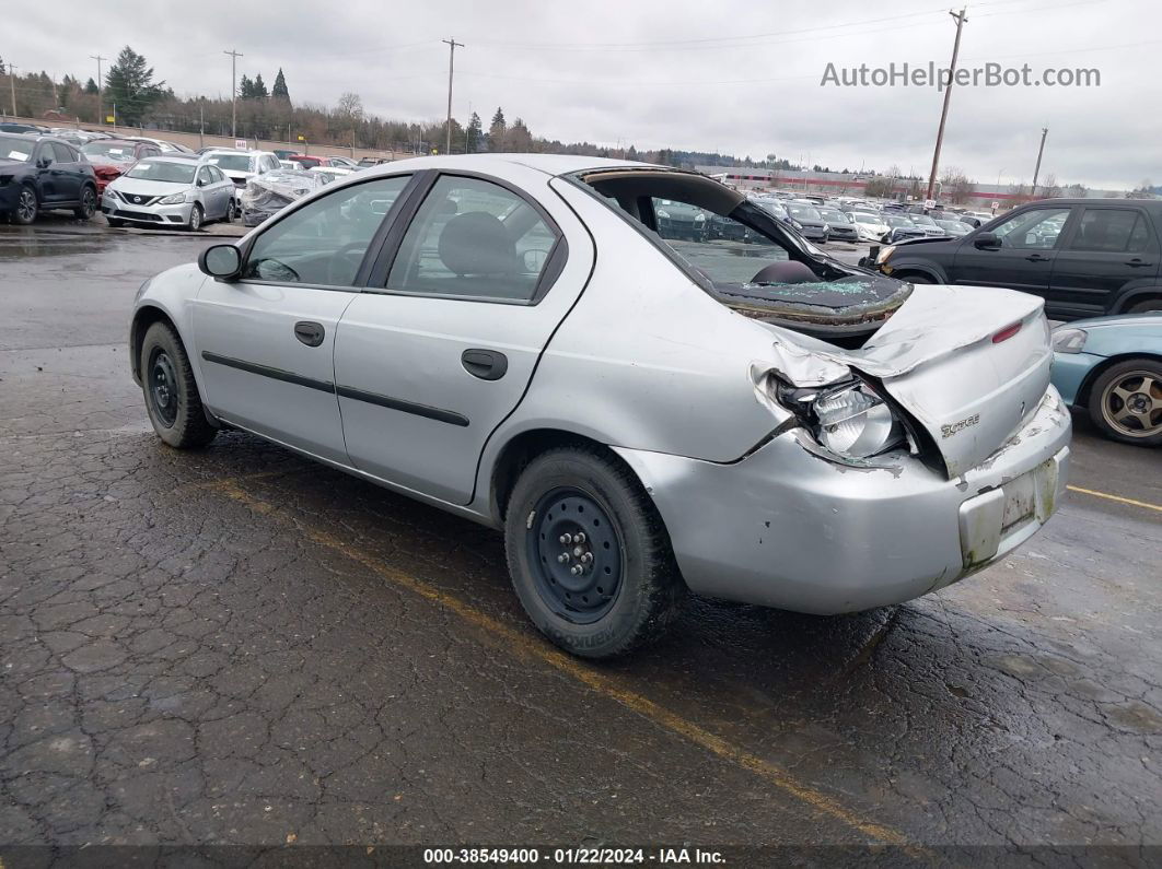 2004 Dodge Neon Se Silver vin: 1B3ES26C14D624094