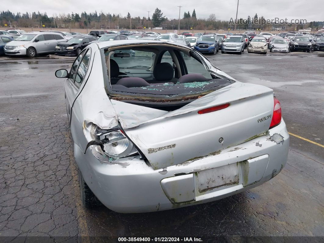 2004 Dodge Neon Se Silver vin: 1B3ES26C14D624094