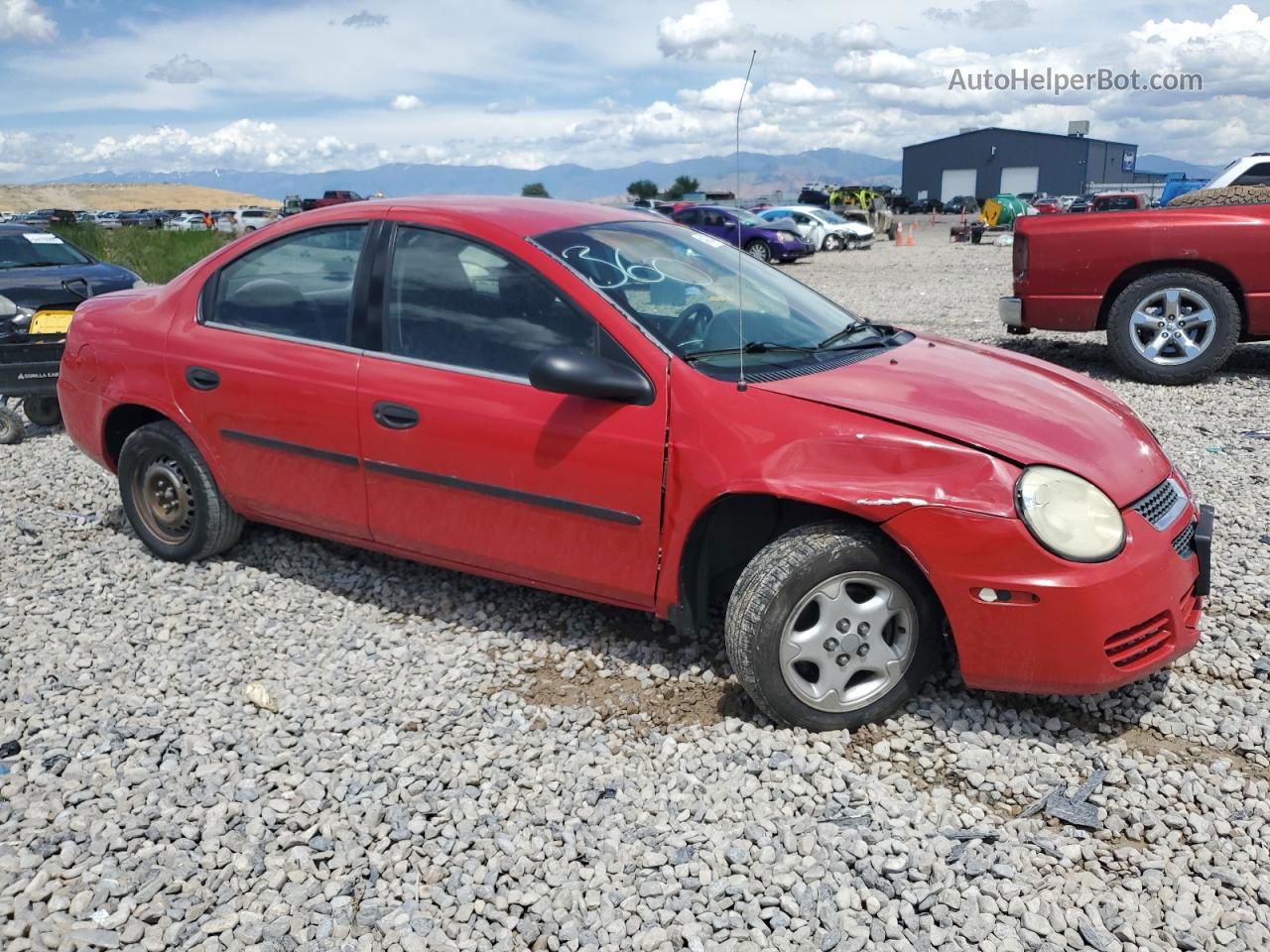 2004 Dodge Neon Base Красный vin: 1B3ES26C24D606185