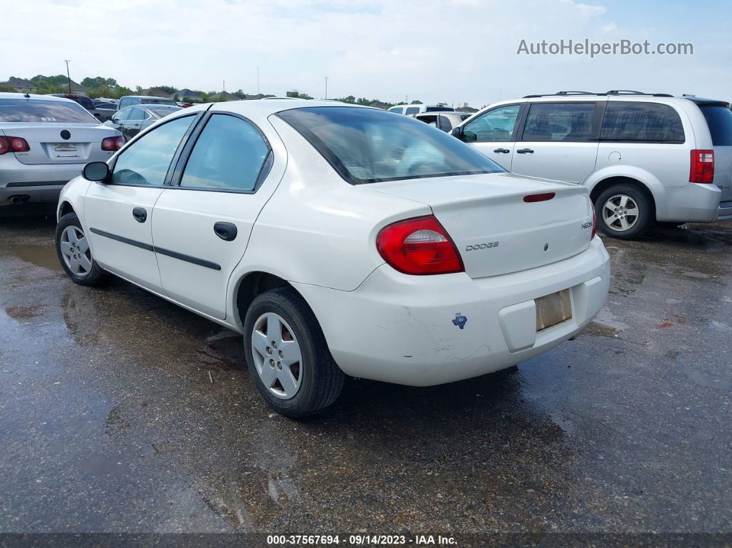 2004 Dodge Neon Se White vin: 1B3ES26C34D540455