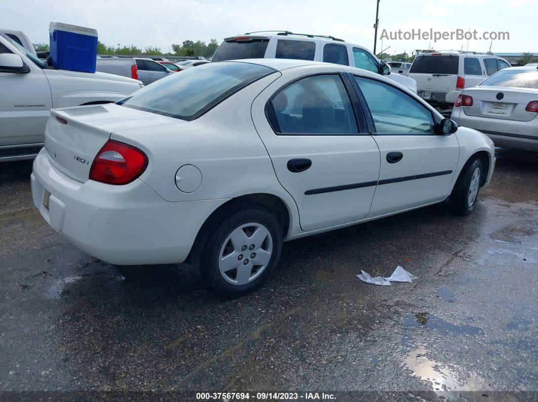 2004 Dodge Neon Se Белый vin: 1B3ES26C34D540455