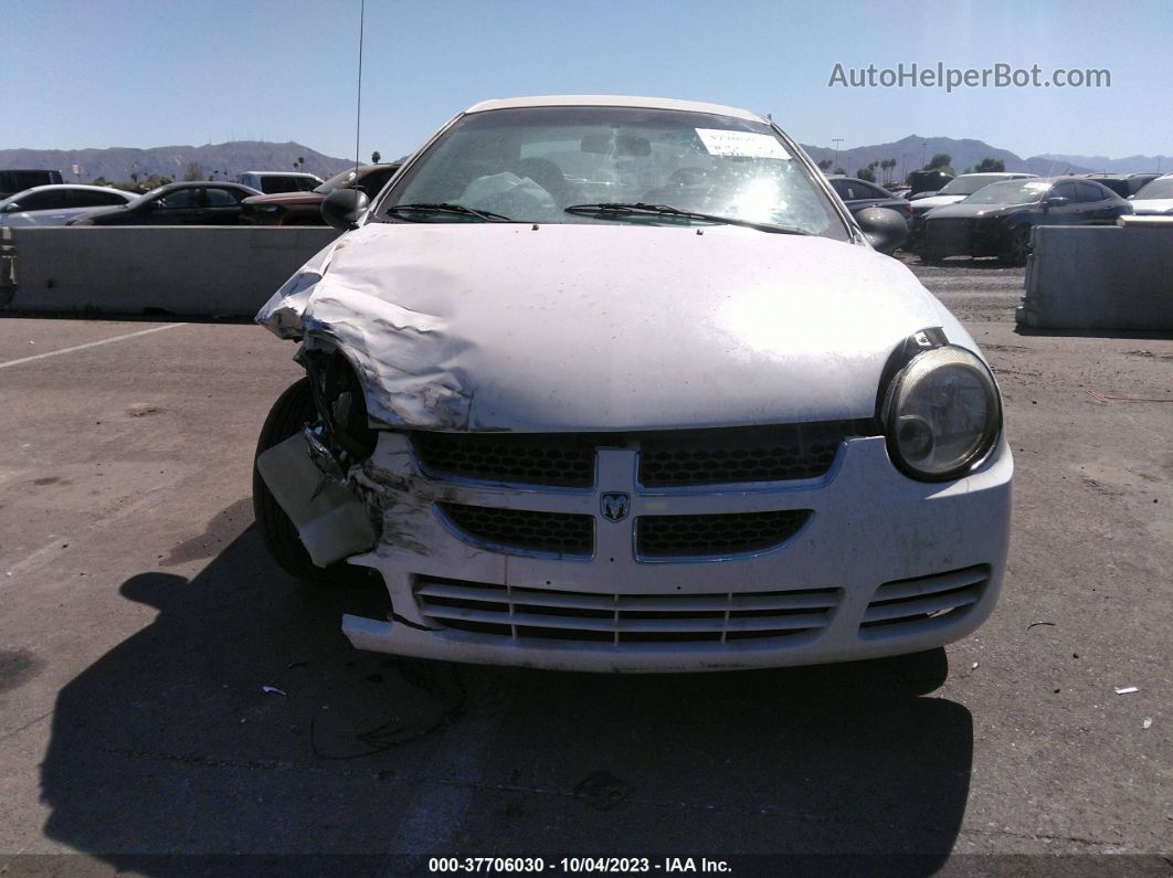 2004 Dodge Neon Se White vin: 1B3ES26C54D552364