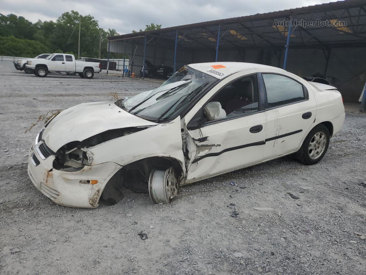 2004 Dodge Neon Base White vin: 1B3ES26C64D534522