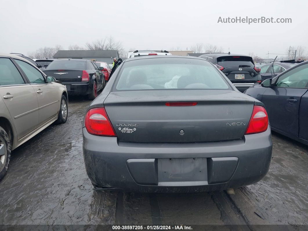 2004 Dodge Neon Se Gray vin: 1B3ES26C74D517082