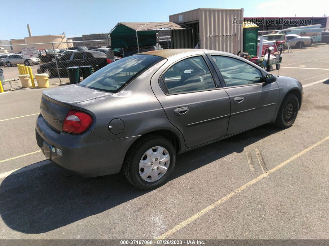 2004 Dodge Neon Se Gray vin: 1B3ES26C74D585897