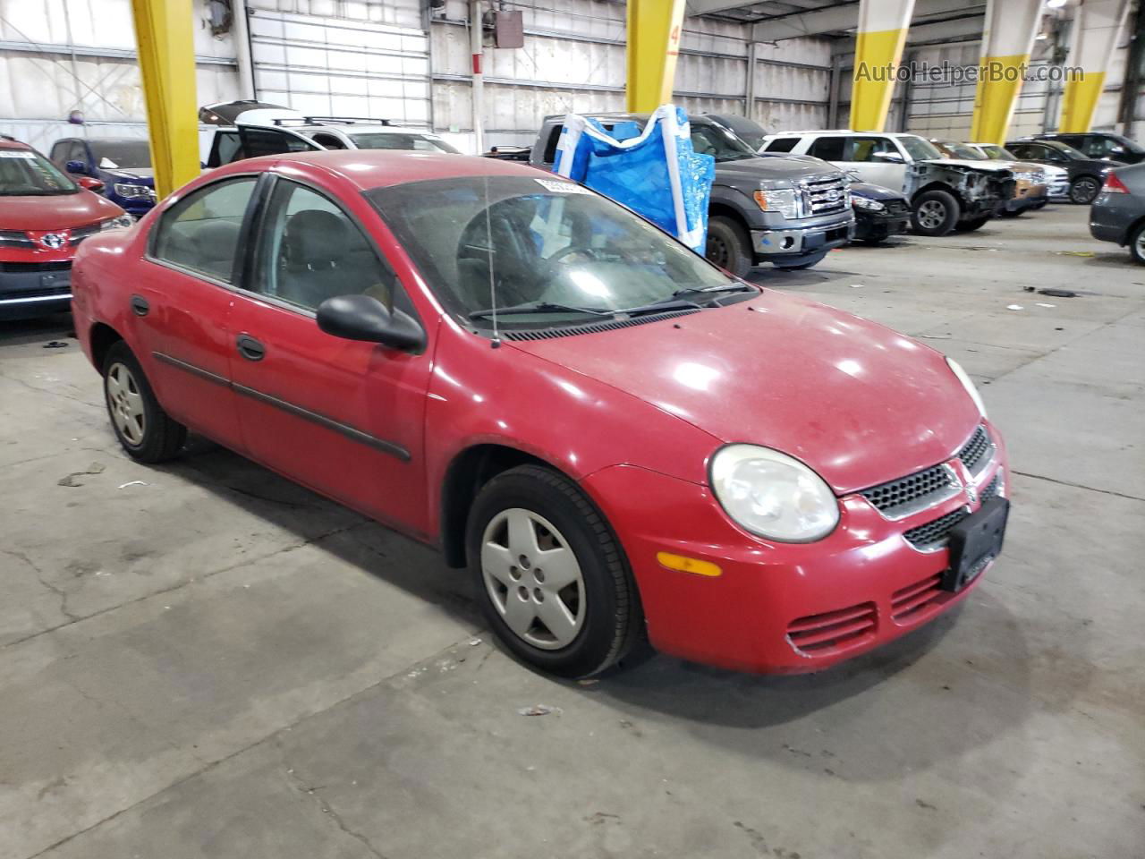 2004 Dodge Neon Base Red vin: 1B3ES26C74D588394