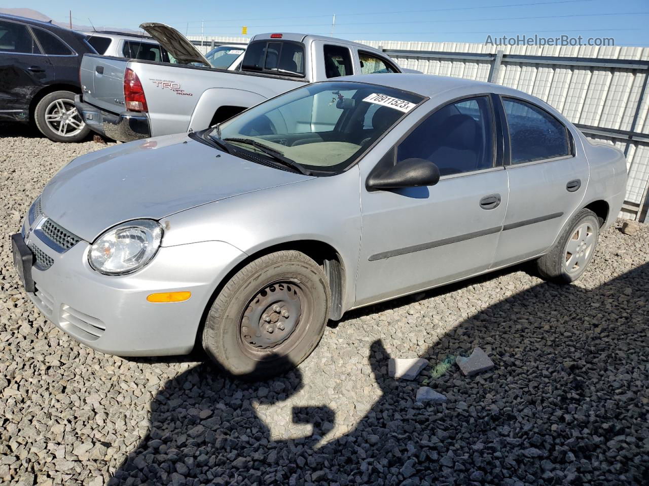 2004 Dodge Neon Base Silver vin: 1B3ES26C84D534053