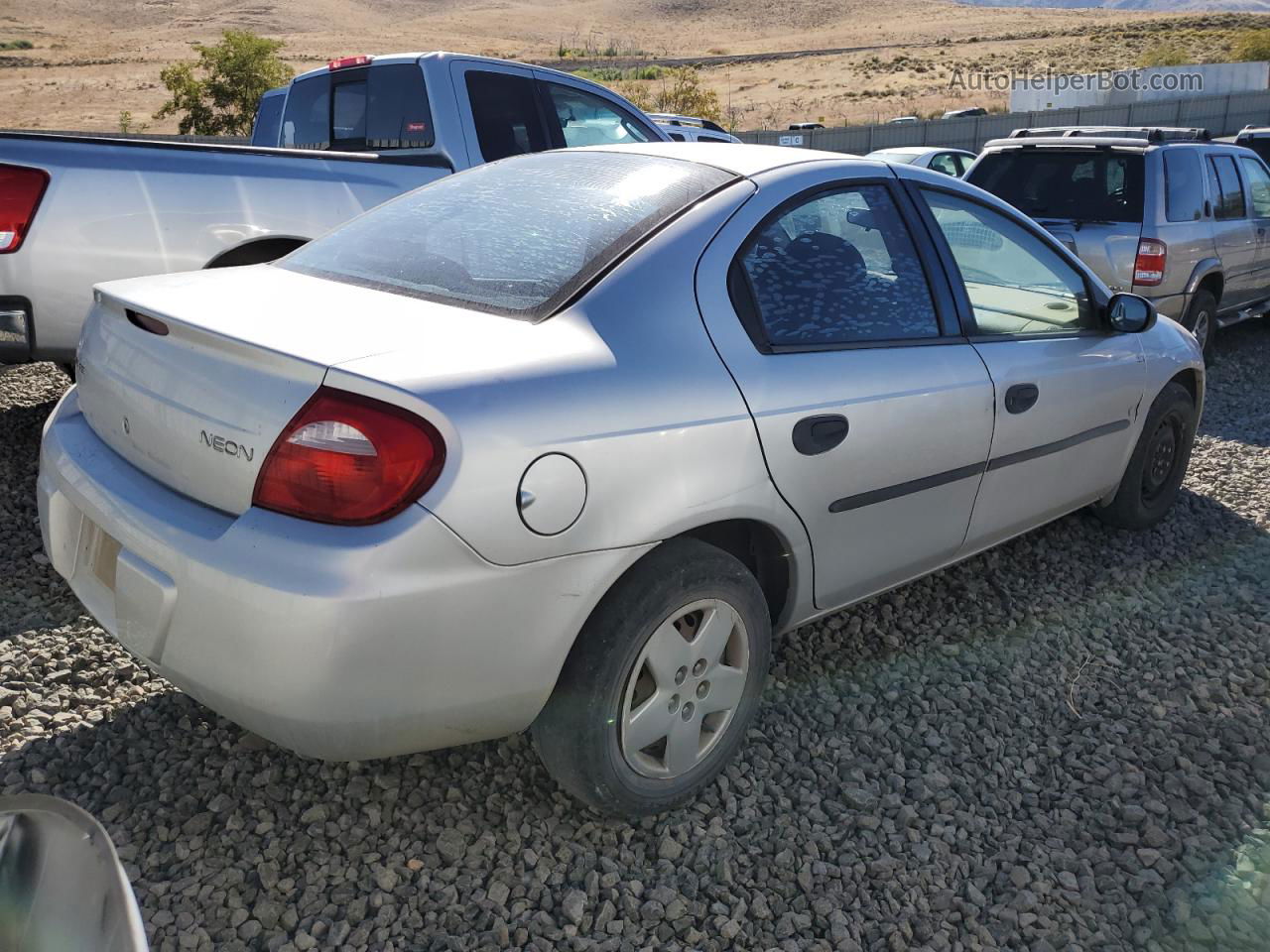 2004 Dodge Neon Base Silver vin: 1B3ES26C84D534053