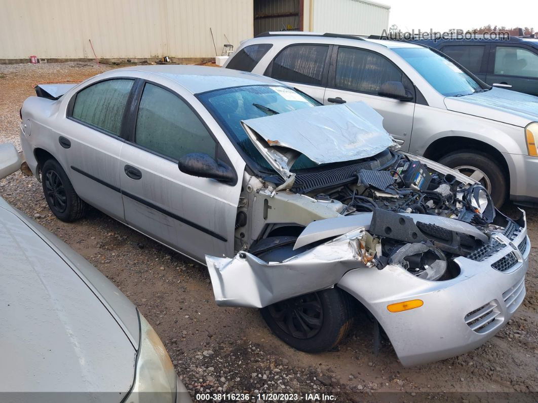 2004 Dodge Neon Se Silver vin: 1B3ES26CX4D557379