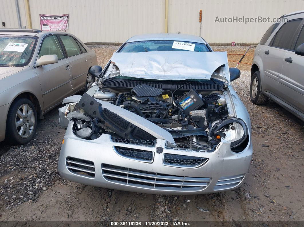 2004 Dodge Neon Se Silver vin: 1B3ES26CX4D557379