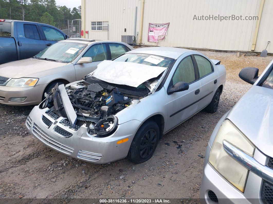 2004 Dodge Neon Se Silver vin: 1B3ES26CX4D557379