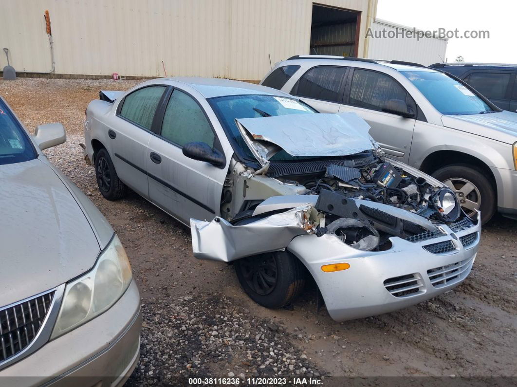 2004 Dodge Neon Se Silver vin: 1B3ES26CX4D557379