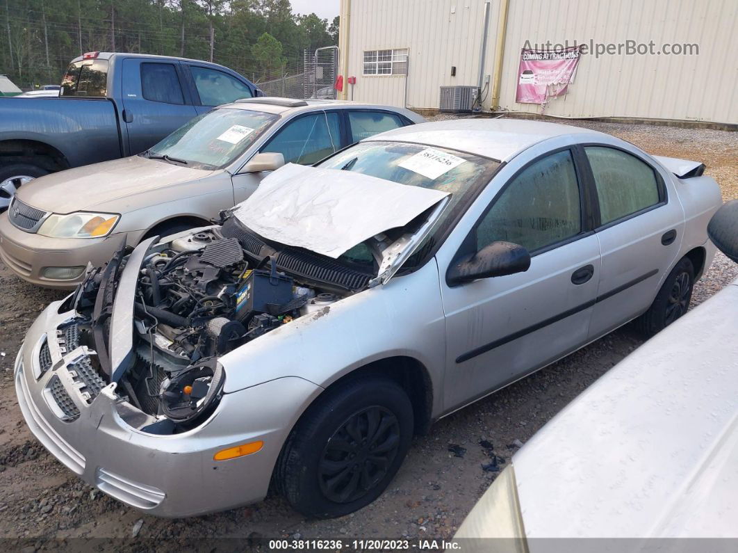 2004 Dodge Neon Se Silver vin: 1B3ES26CX4D557379