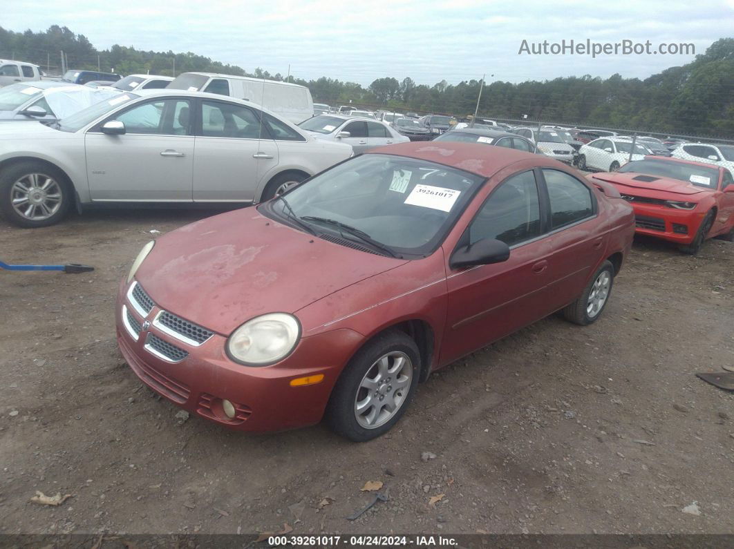 2004 Dodge Neon Sxt Maroon vin: 1B3ES56C04D502490