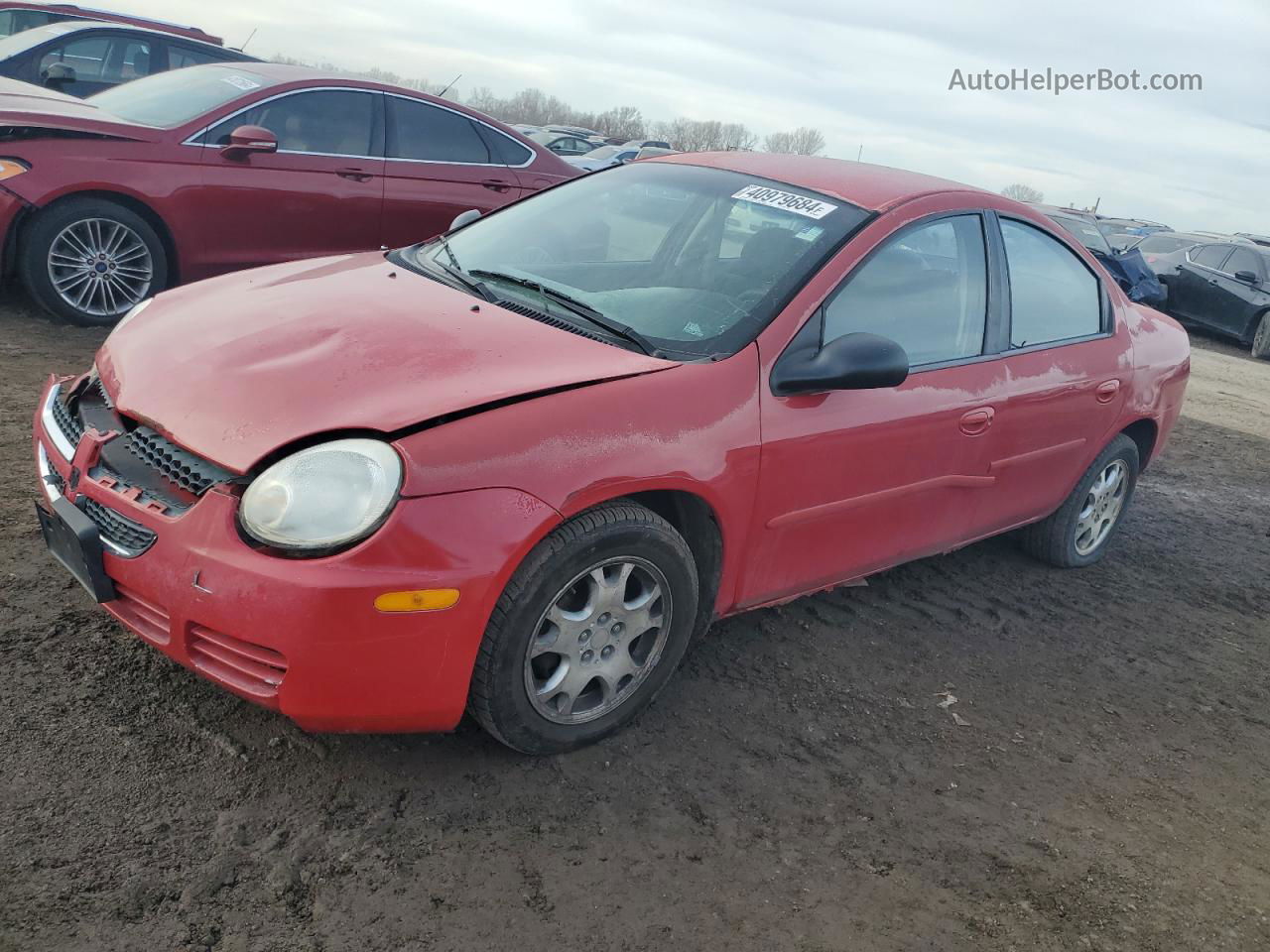 2004 Dodge Neon Sxt Red vin: 1B3ES56C04D536834