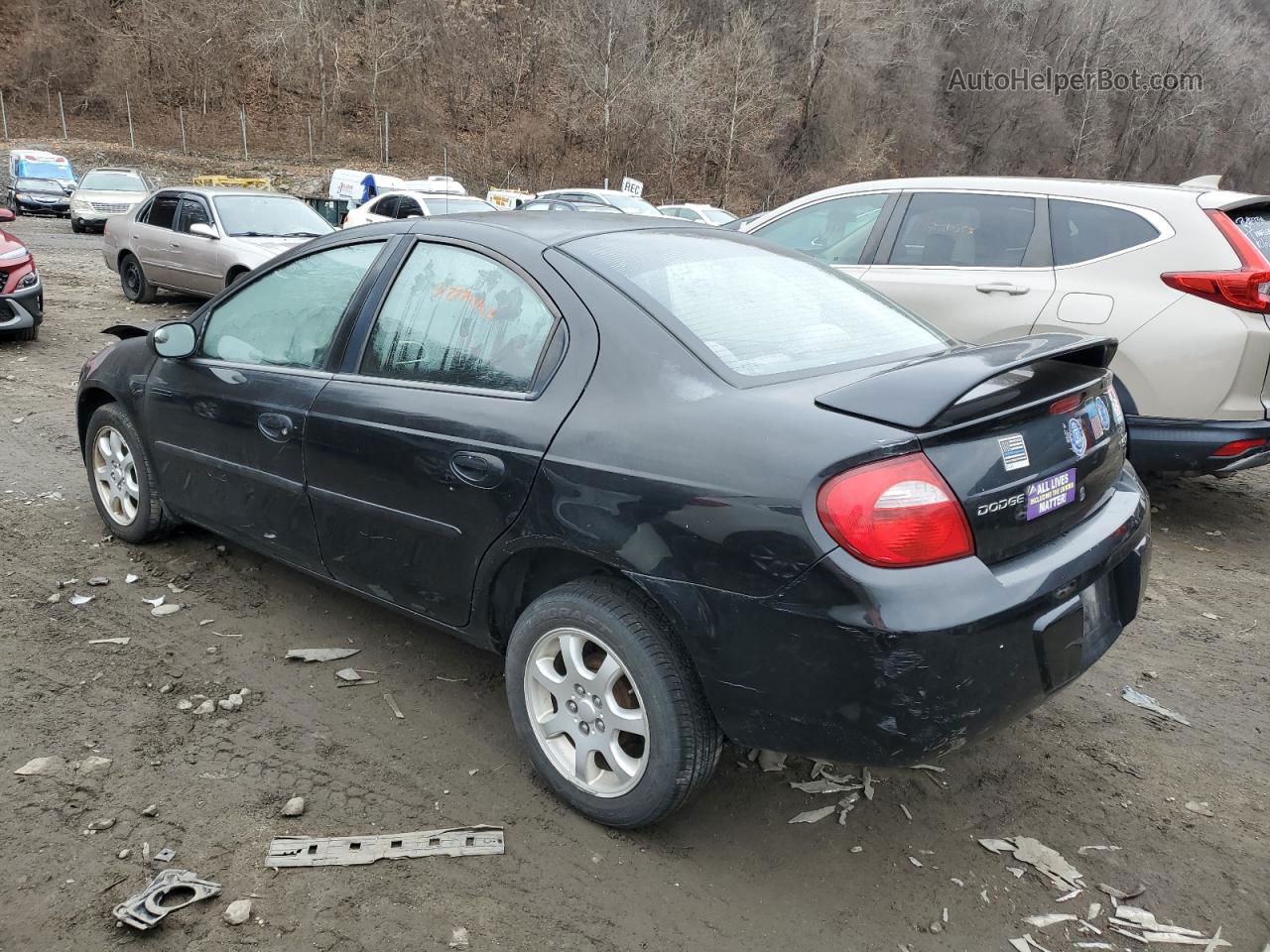 2004 Dodge Neon Sxt Black vin: 1B3ES56C04D577383