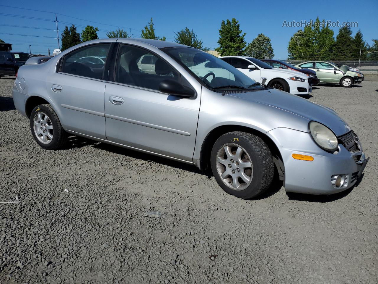 2004 Dodge Neon Sxt Silver vin: 1B3ES56C04D601827