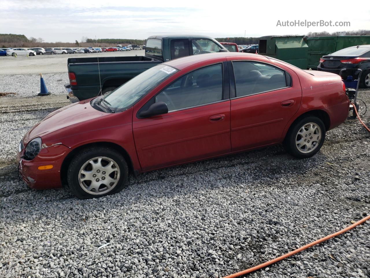 2004 Dodge Neon Sxt Red vin: 1B3ES56C14D593818