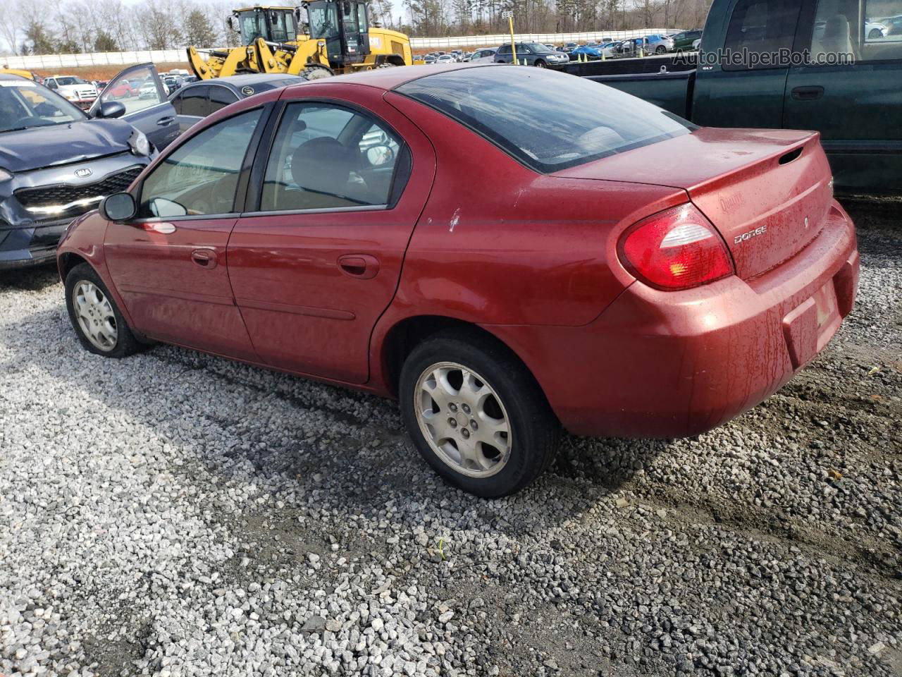 2004 Dodge Neon Sxt Red vin: 1B3ES56C14D593818