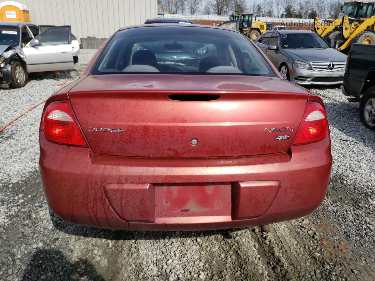 2004 Dodge Neon Sxt Red vin: 1B3ES56C14D593818