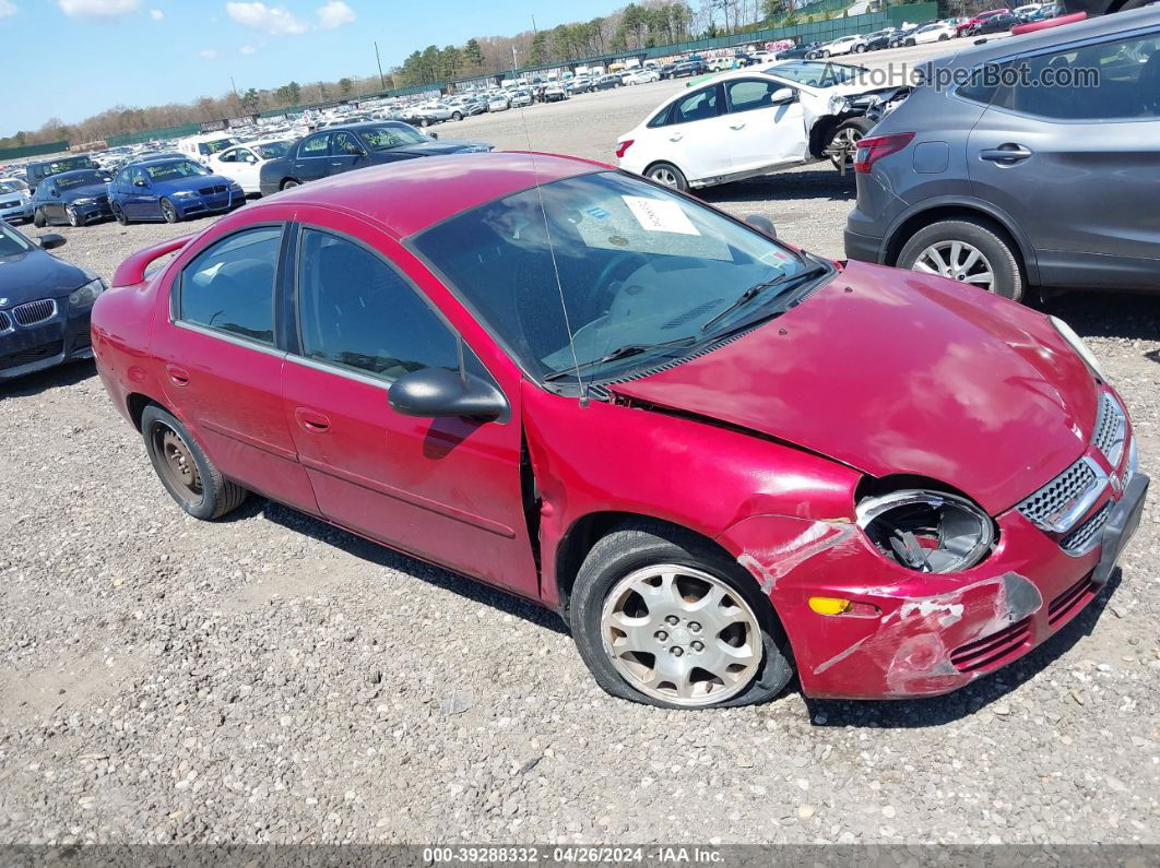 2004 Dodge Neon Sxt Red vin: 1B3ES56C24D516973