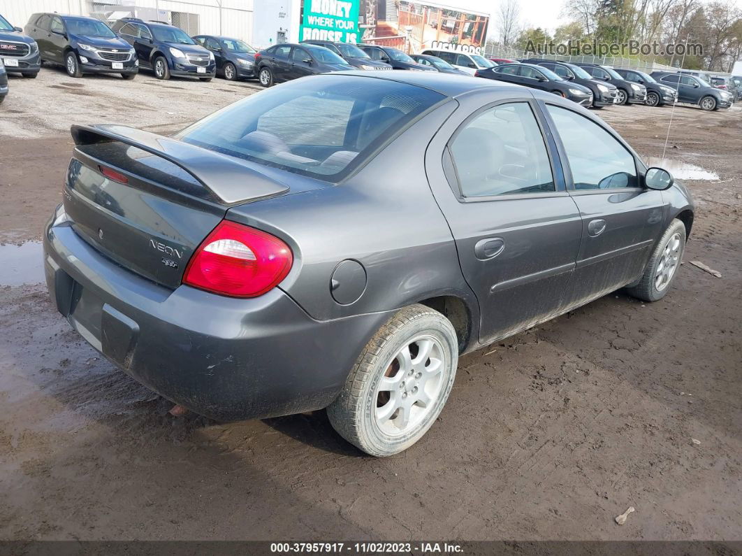 2004 Dodge Neon Sxt Gray vin: 1B3ES56C24D559791