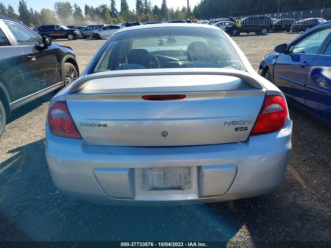 2004 Dodge Neon Sxt Silver vin: 1B3ES56C24D598672