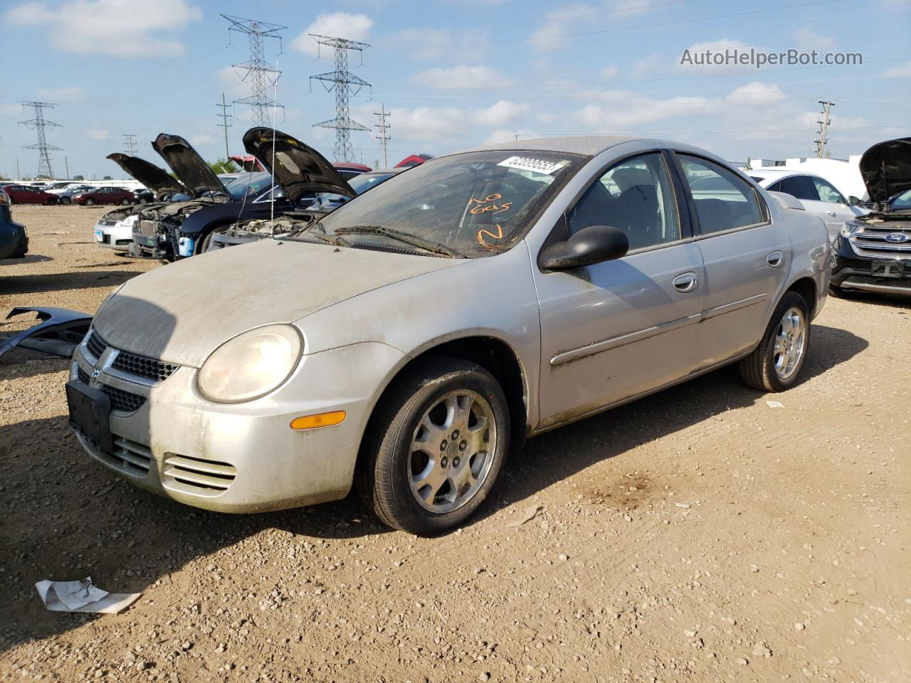 2004 Dodge Neon Sxt Silver vin: 1B3ES56C24D613008