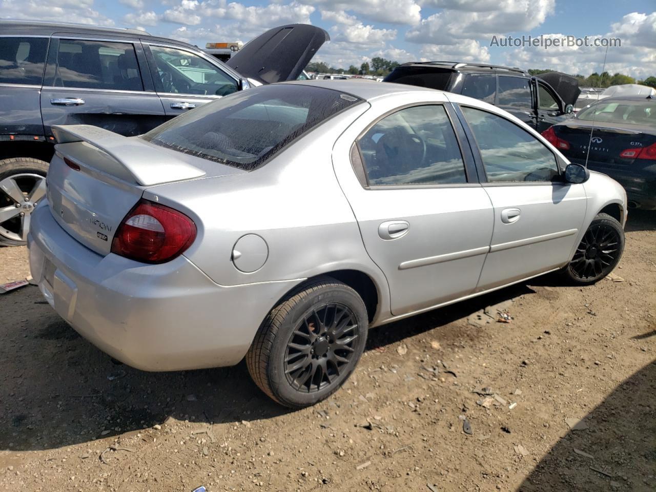 2004 Dodge Neon Sxt Silver vin: 1B3ES56C24D622663