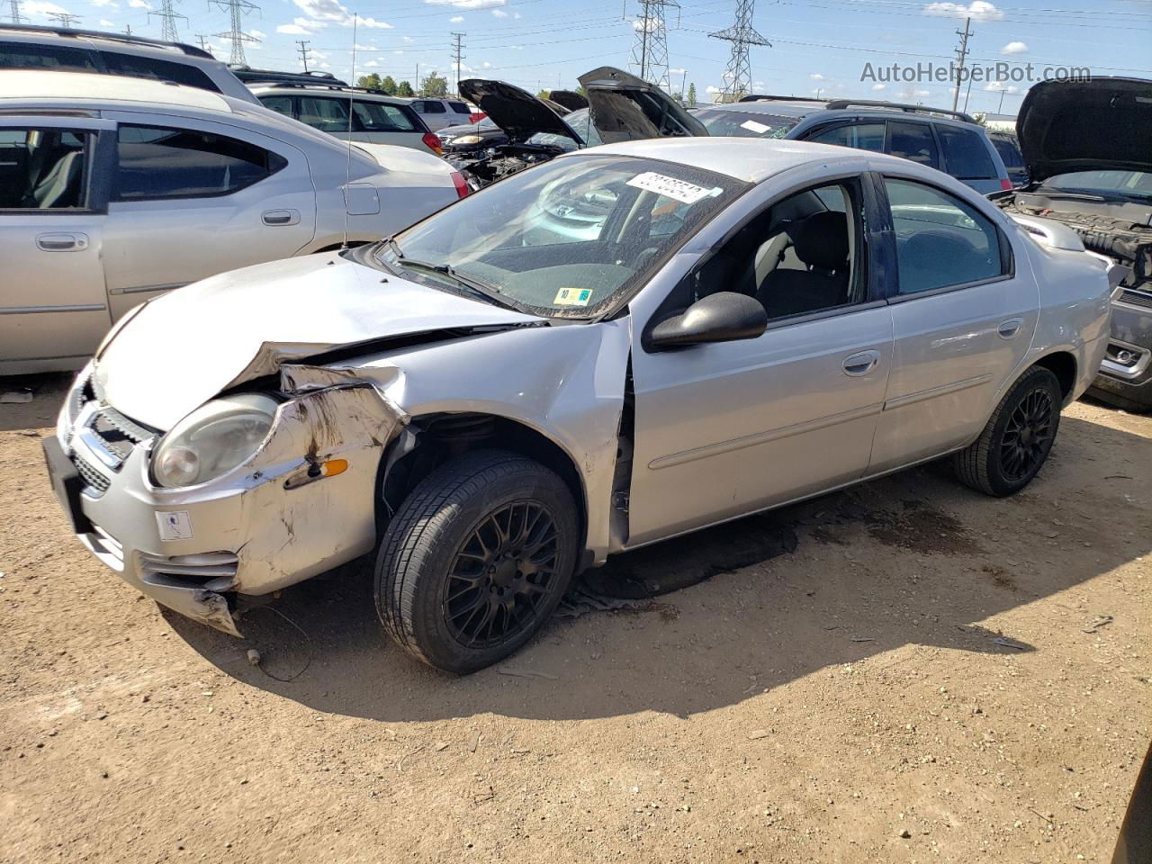 2004 Dodge Neon Sxt Silver vin: 1B3ES56C24D622663