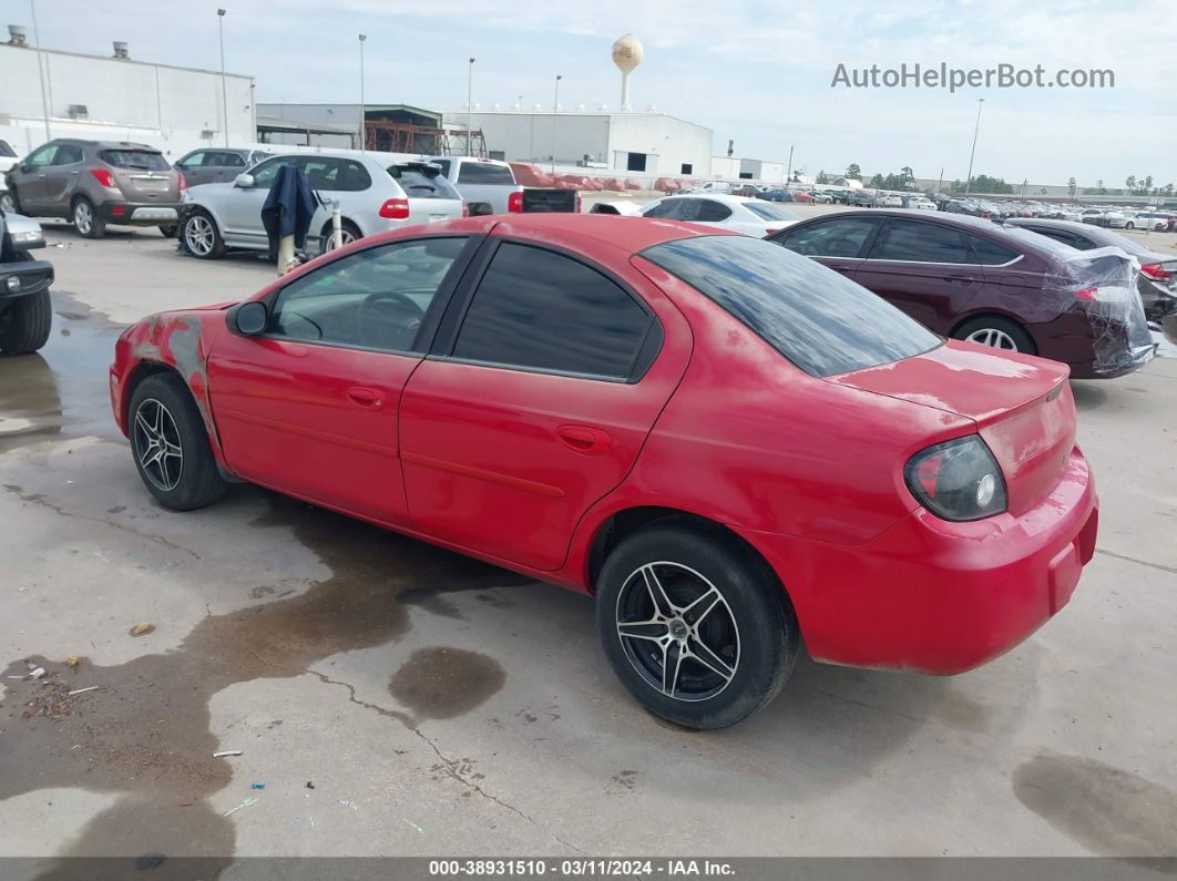 2004 Dodge Neon Sxt Red vin: 1B3ES56C34D526072