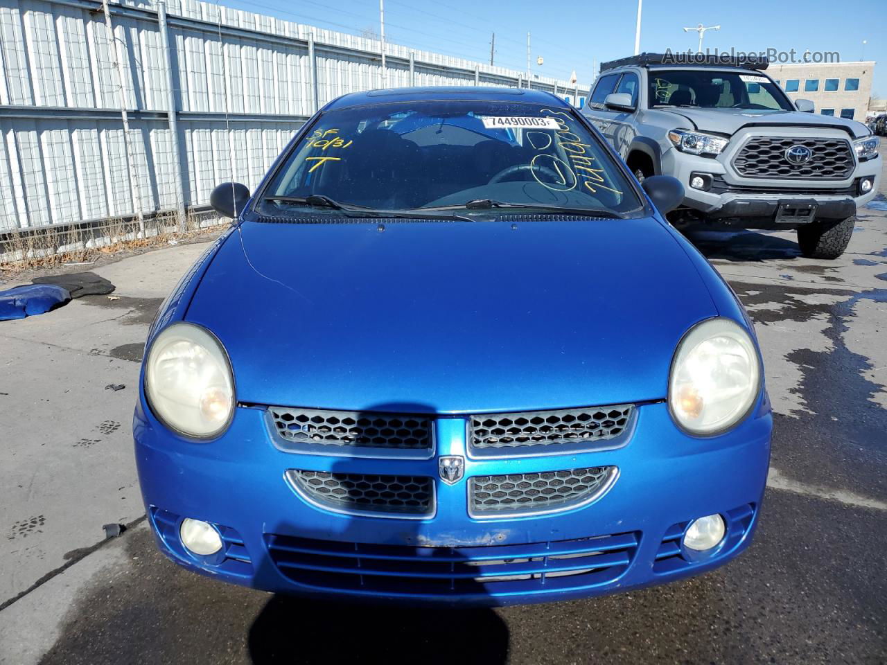 2004 Dodge Neon Sxt Blue vin: 1B3ES56C34D593142