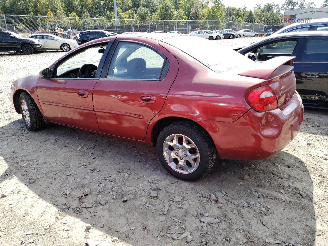 2004 Dodge Neon Sxt Red vin: 1B3ES56C34D603720