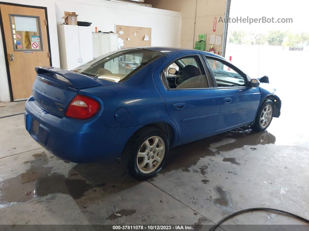 2004 Dodge Neon Sxt Blue vin: 1B3ES56C44D546556