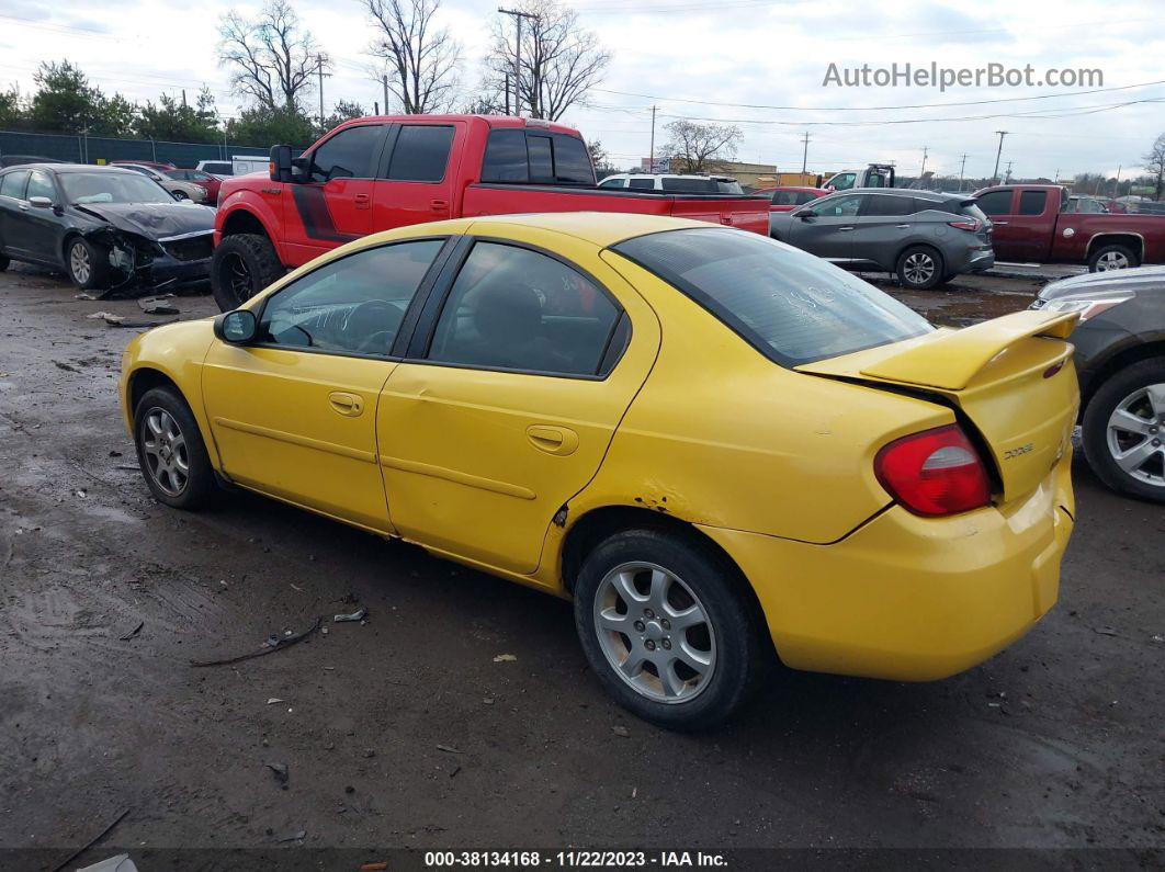 2004 Dodge Neon Sxt Yellow vin: 1B3ES56C44D570520