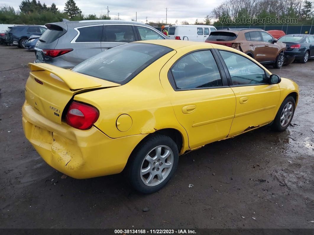 2004 Dodge Neon Sxt Желтый vin: 1B3ES56C44D570520