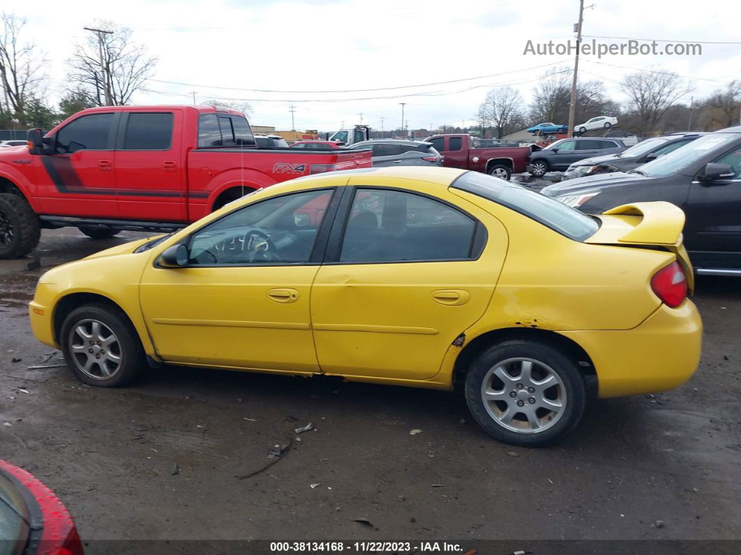 2004 Dodge Neon Sxt Yellow vin: 1B3ES56C44D570520