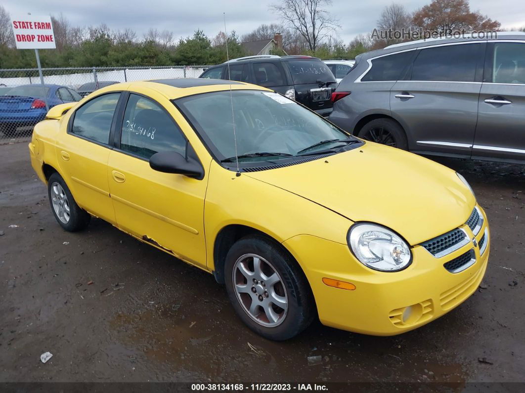 2004 Dodge Neon Sxt Yellow vin: 1B3ES56C44D570520