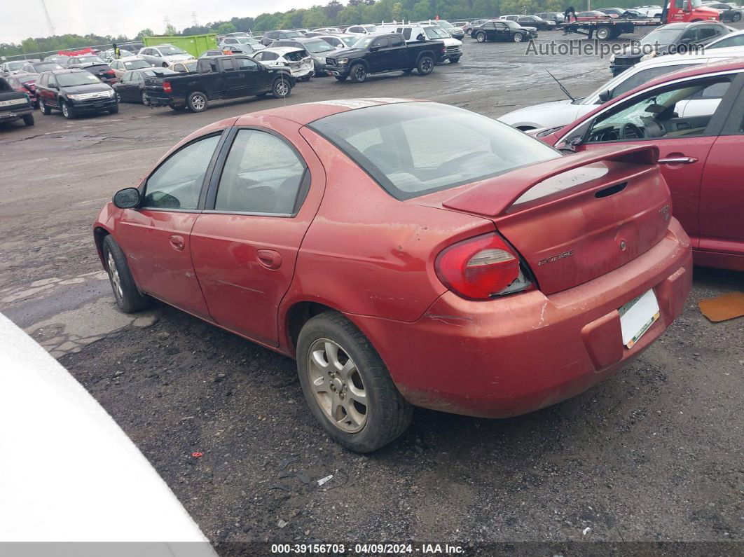 2004 Dodge Neon Sxt Red vin: 1B3ES56C54D542225