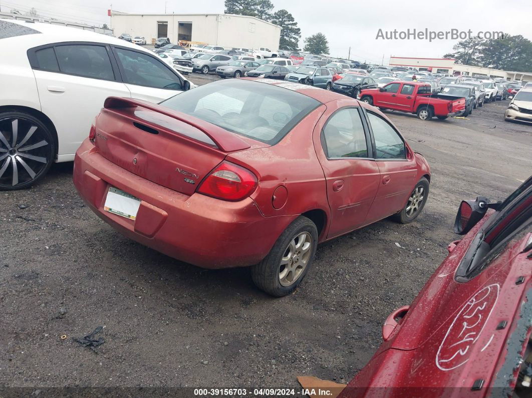 2004 Dodge Neon Sxt Red vin: 1B3ES56C54D542225