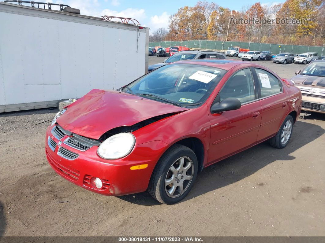 2004 Dodge Neon Sxt Red vin: 1B3ES56C64D524168