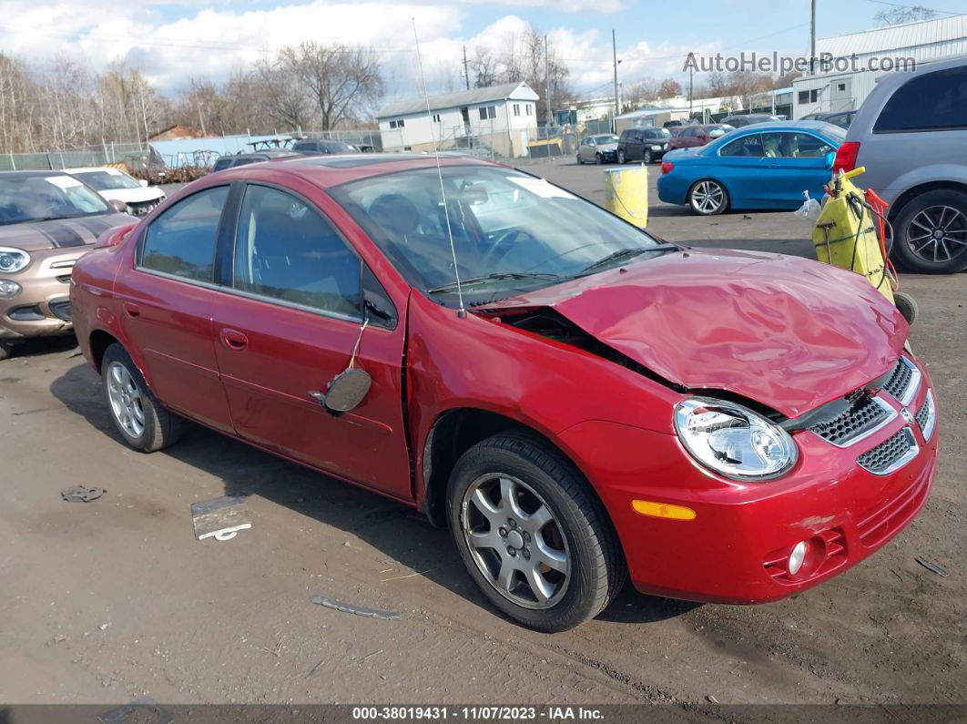 2004 Dodge Neon Sxt Red vin: 1B3ES56C64D524168